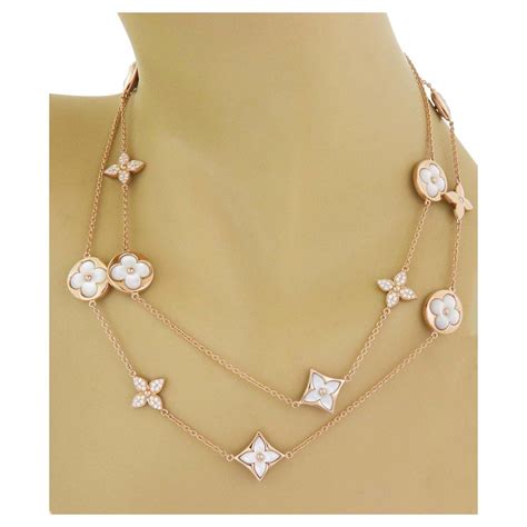 louis vuitton diamond necklaces|louis vuitton necklace rose gold.